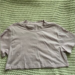 lululemon all yours crop tee